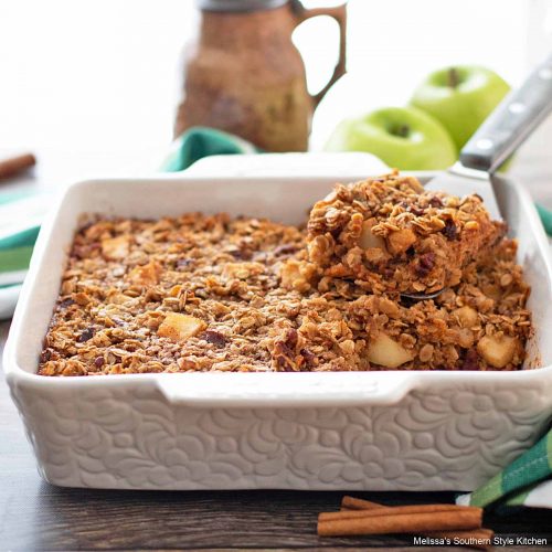 Apple Baked Oatmeal Recipe - melissassouthernstylekitchen.com