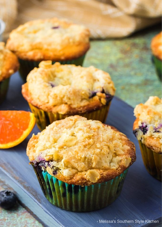 single baked Blueberry Muffins 
