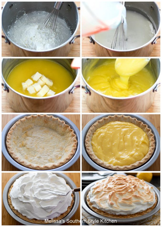 ingredients for Lemon Meringue Pie