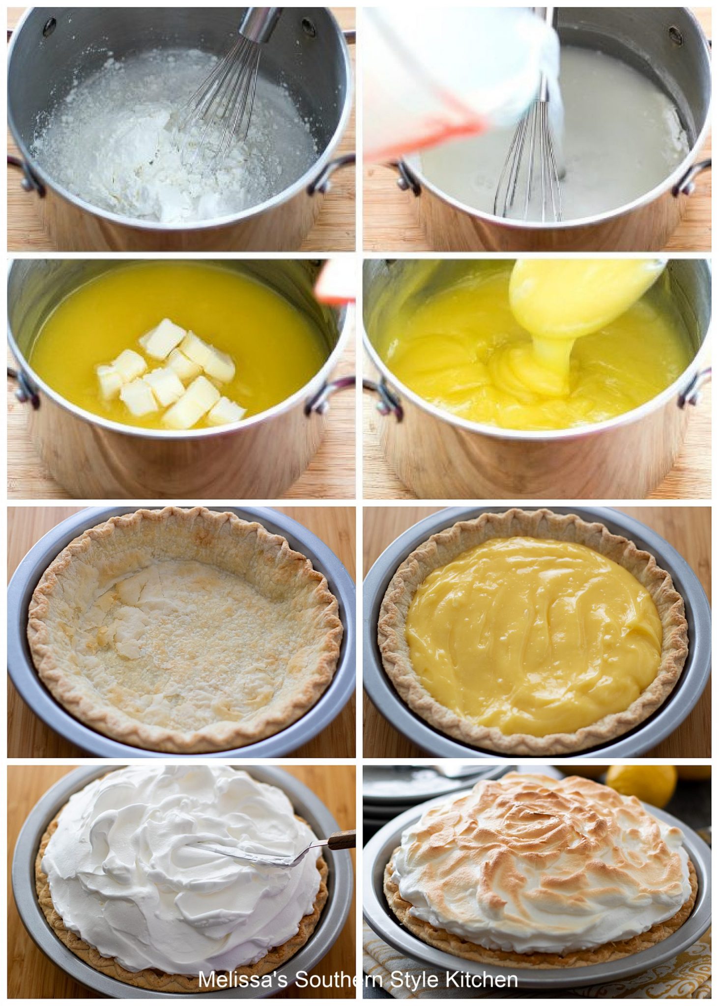ingredients for Lemon Meringue Pie