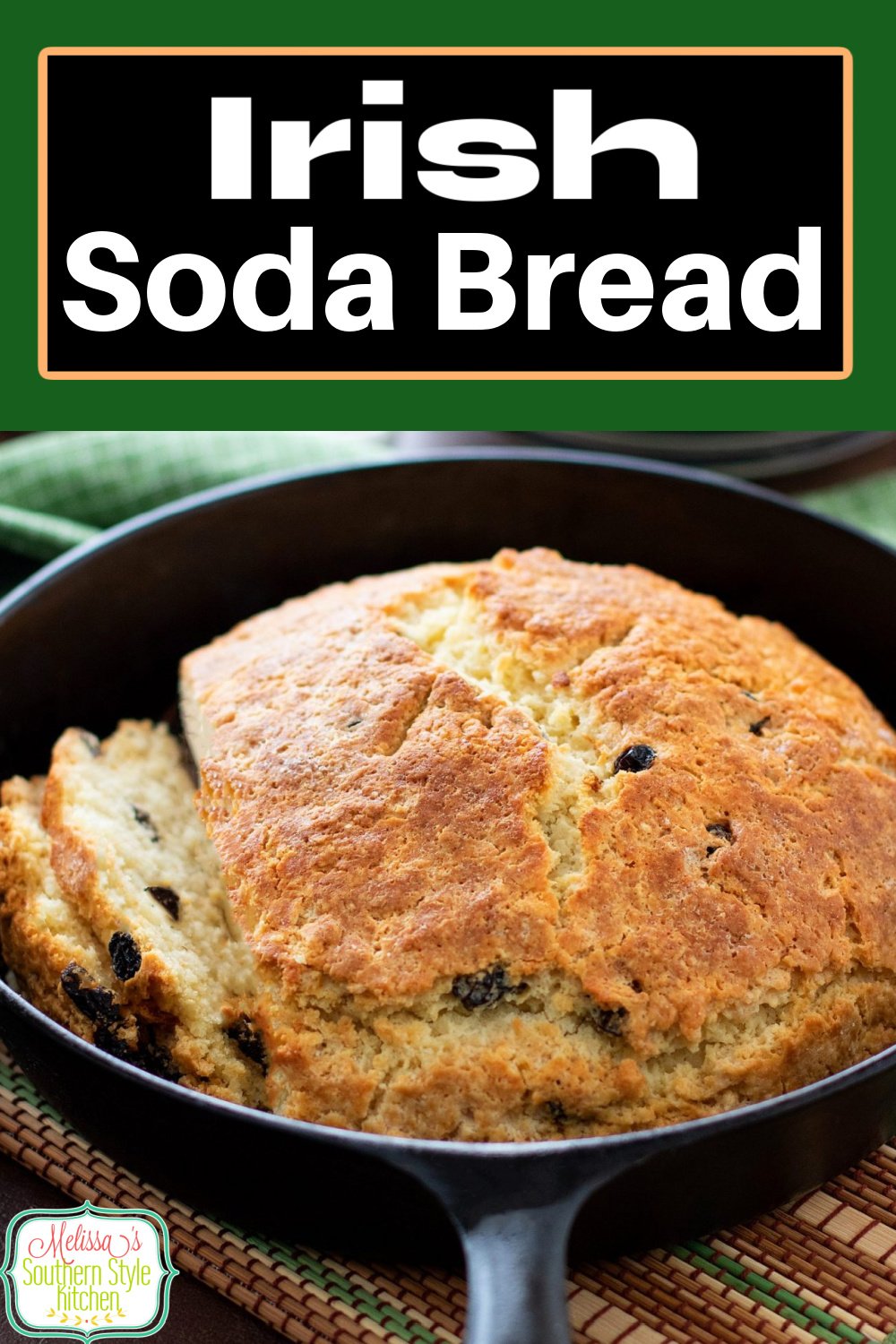 Enjoy a loaf of freshly baked Irish Soda Bread with soup, stew or corned beef and cabbage for St Patrick's Day #sodabread #irishsodabread #breadrecipes #easysodabreadrecipe #stpatricksday #southernrecipes #bread via @melissasssk