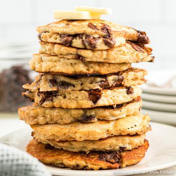 best ever Oatmeal Chocolate Chip Pancakes