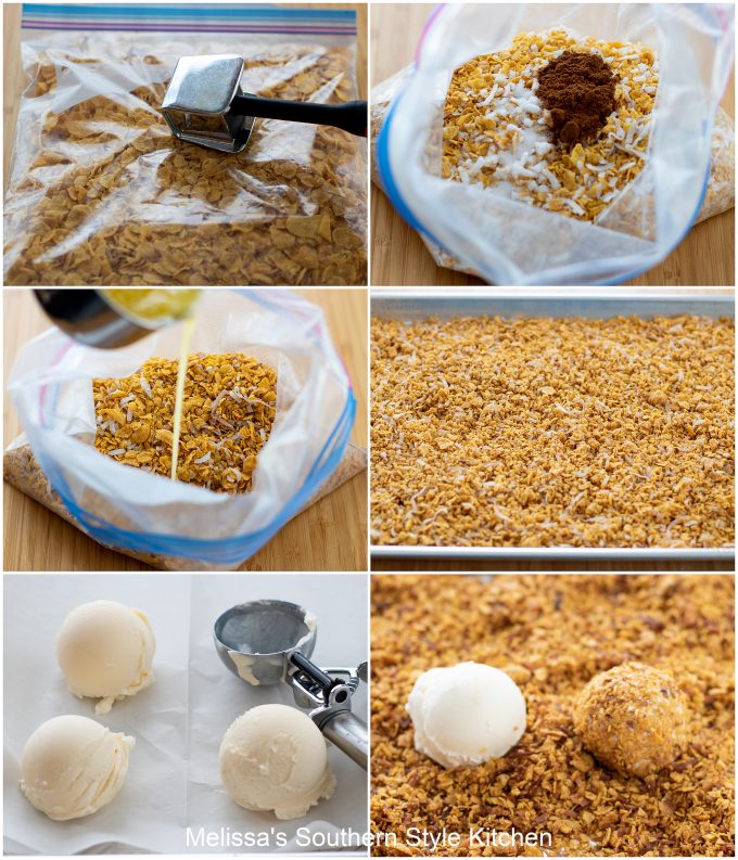 ingredients to make Fried Ice Cream