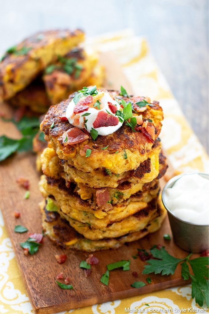 Southern style Loaded Corn Cakes 