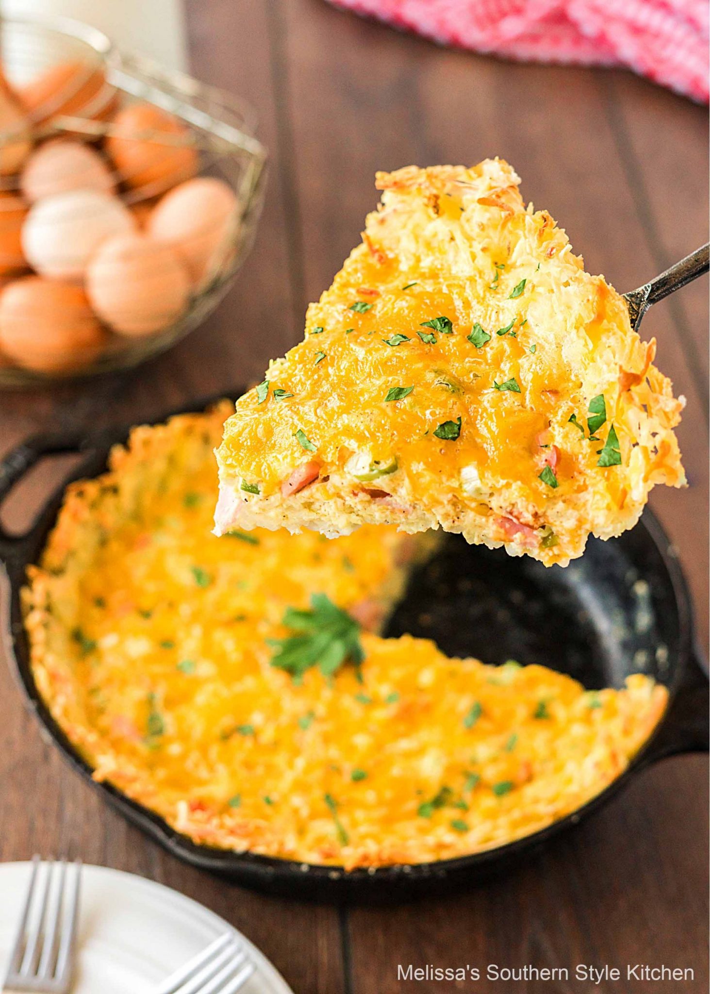how to make Canadian Bacon Hash Brown Quiche
