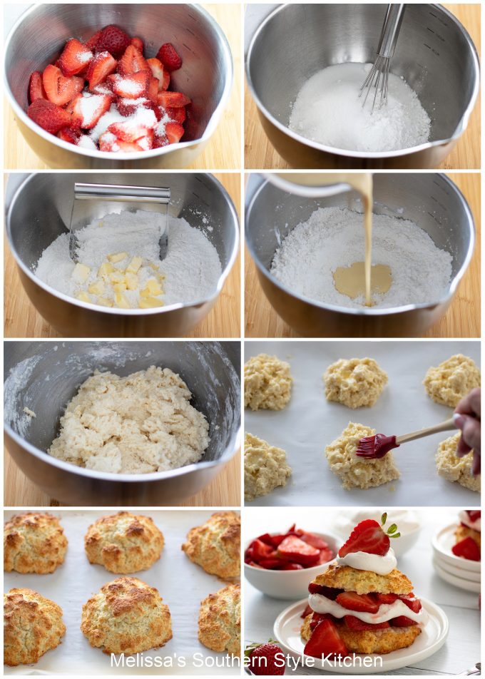 ingredients to make Strawberry Shortcake