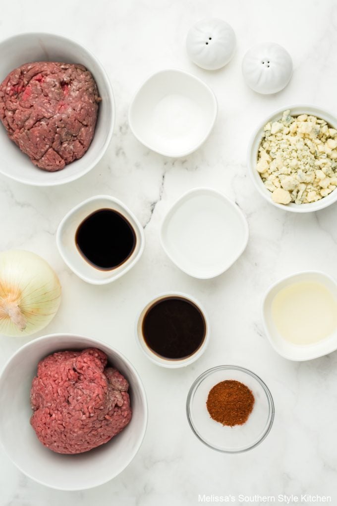 ingredients-to-make-black-and-blue-burgers