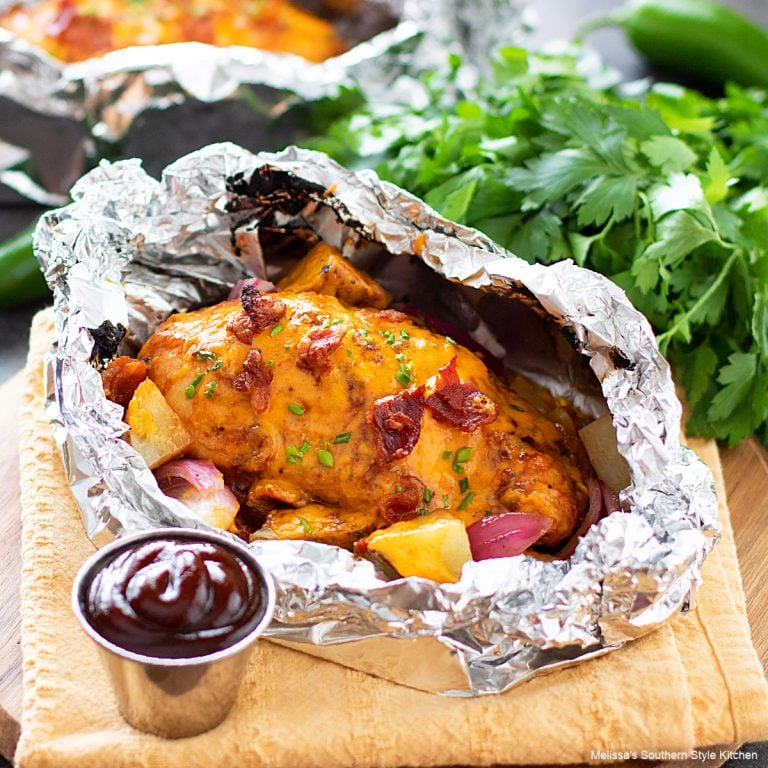 Barbecue Chicken and Potato Foil Packs