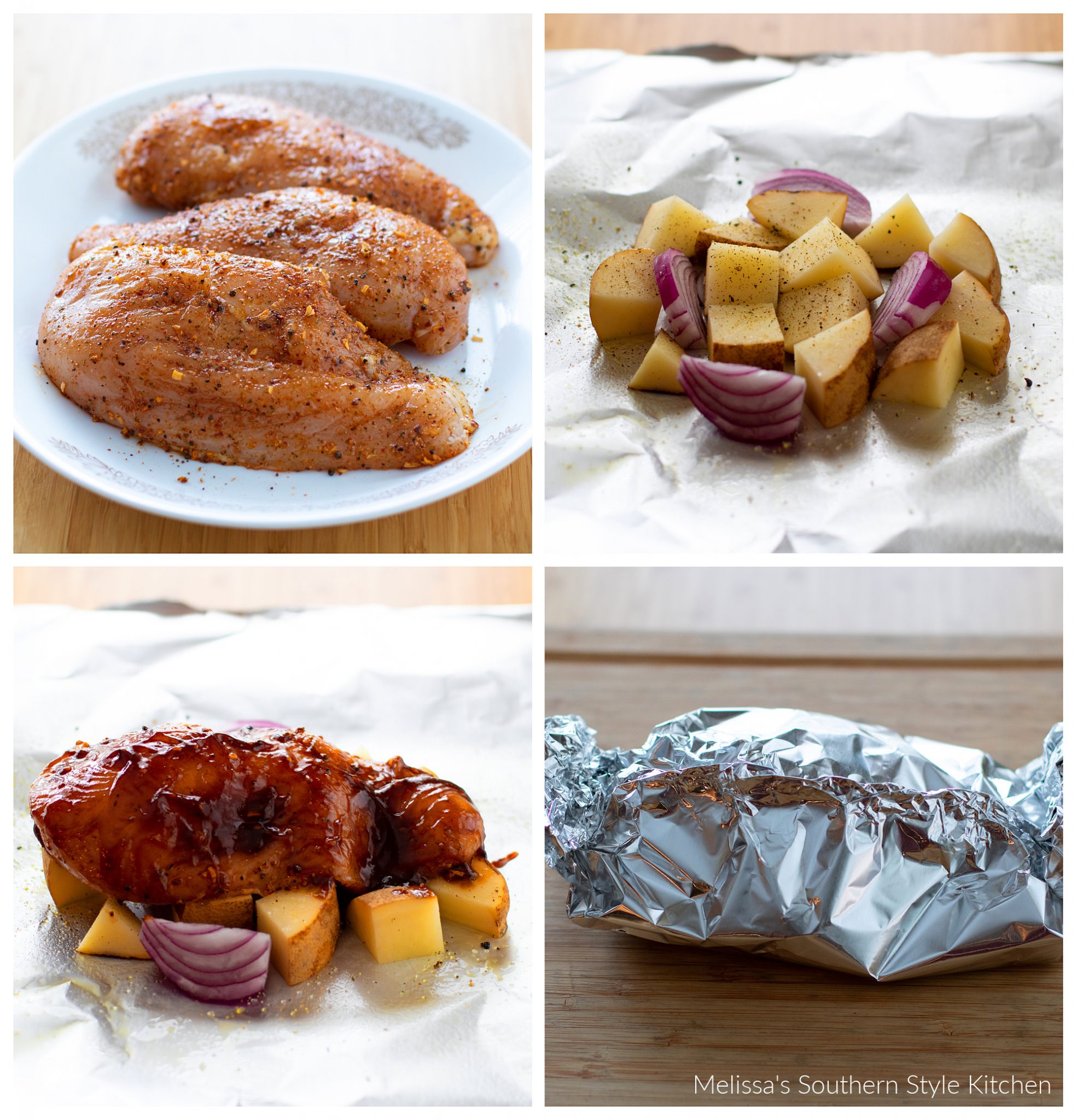 how to make Chicken and Potato Foil Packets