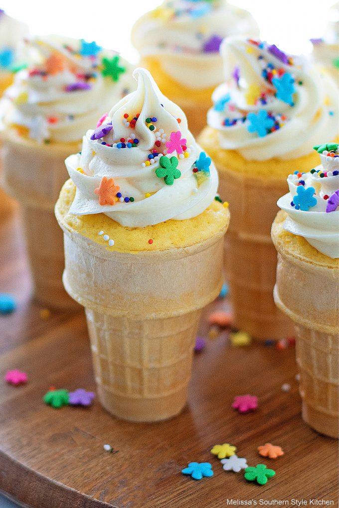 single Ice Cream Cone Cupcakes 