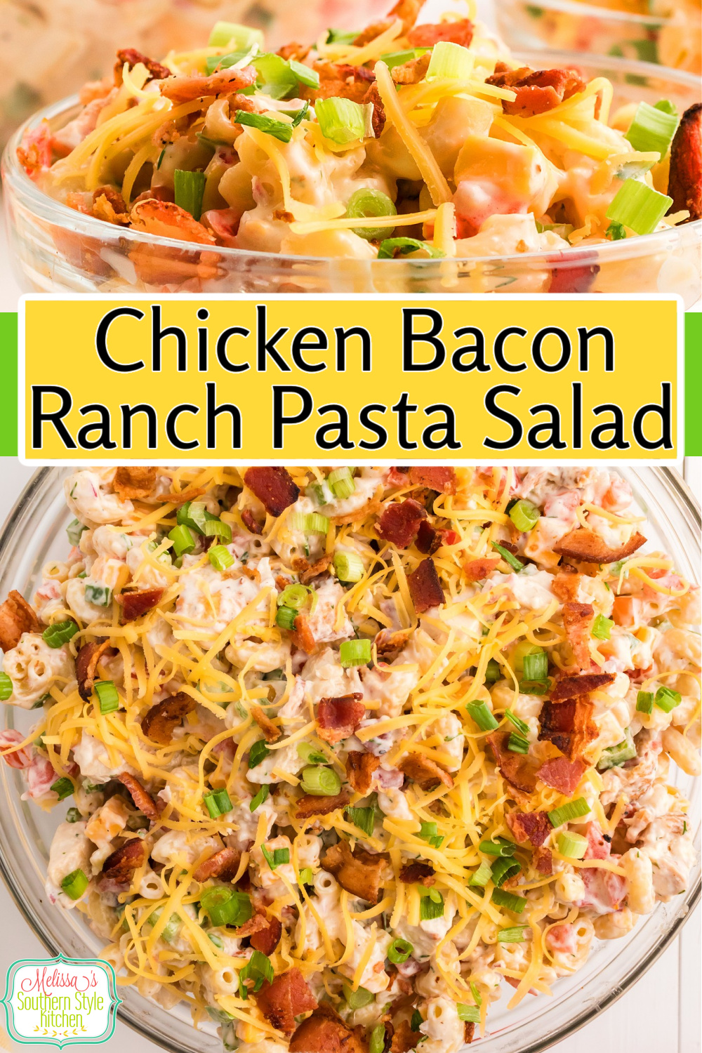 chicken-bacon-ranch-pasta-salad-pin via @melissasssk