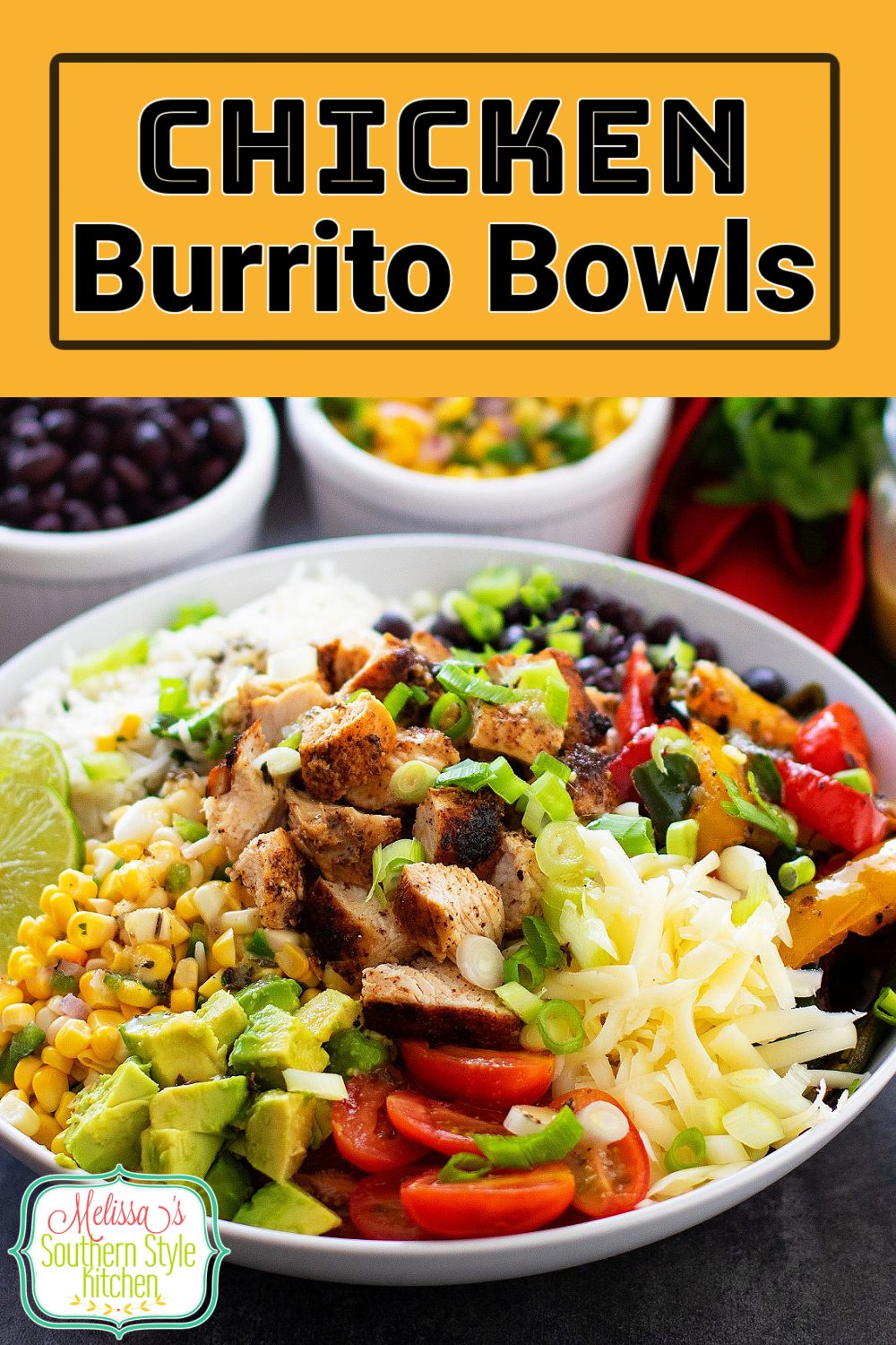 Chicken Burrito Bowls - melissassouthernstylekitchen.com