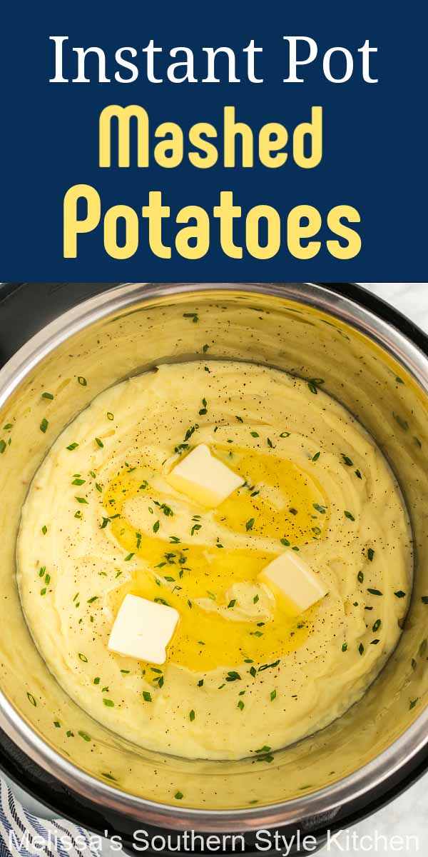 These creamy Instant Pot Mashed Potatoes are buttery and full flavored making them the perfect side dish option for any occasion #instantpotpotatoes #mashedpotatoes #potatorecipes #easymashedpotatoes #instantpotrecipes #thanksgivingrecipes #potatoes #bestmashedpotatorecipe