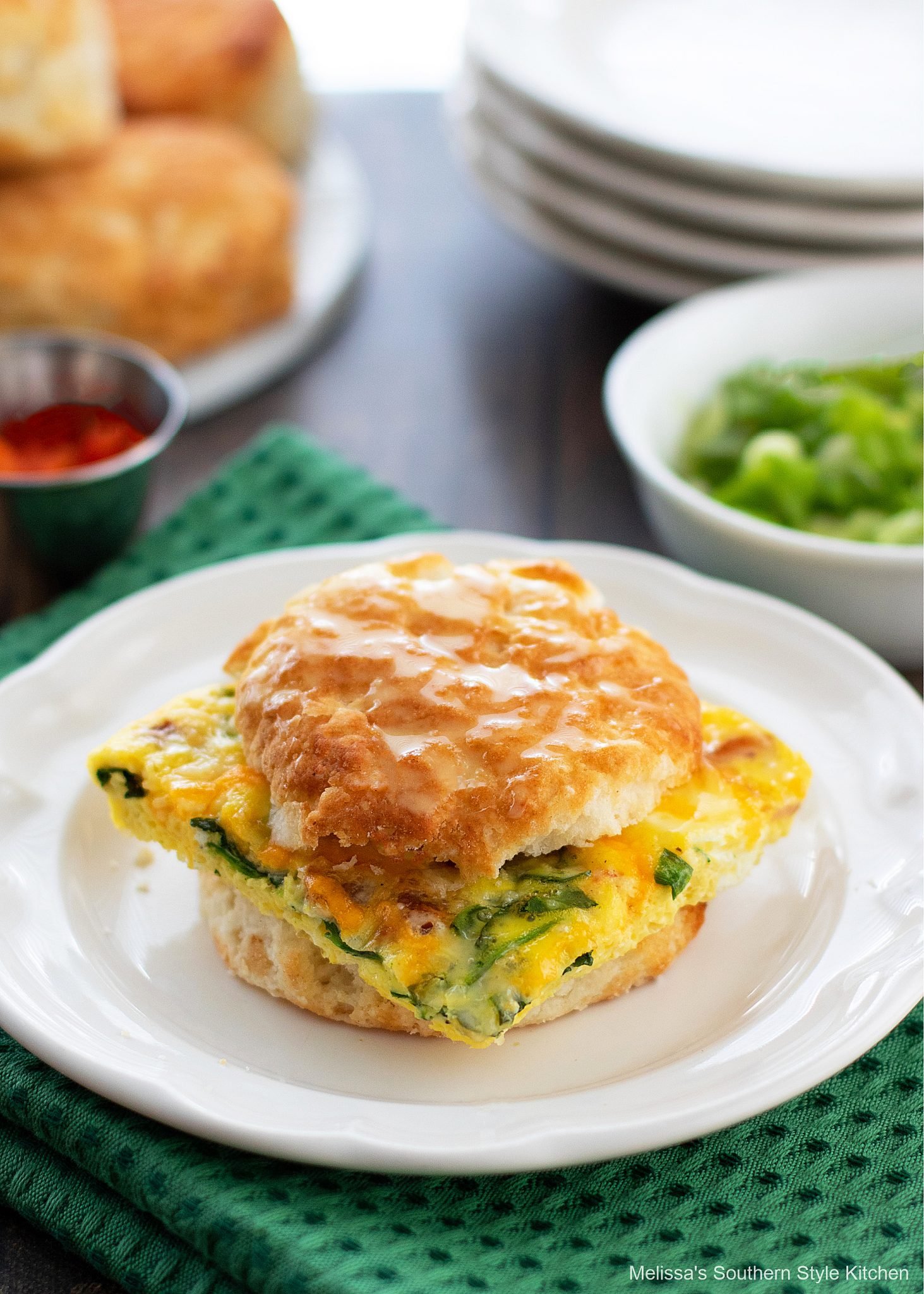 sheet-pan-omelet-on-biscuit