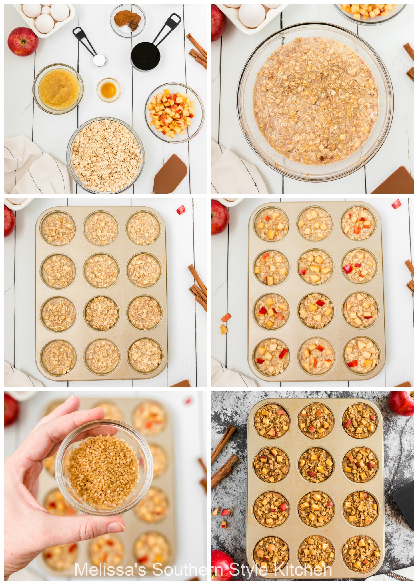 ingredients-to-make-apple-oatmeal-cups