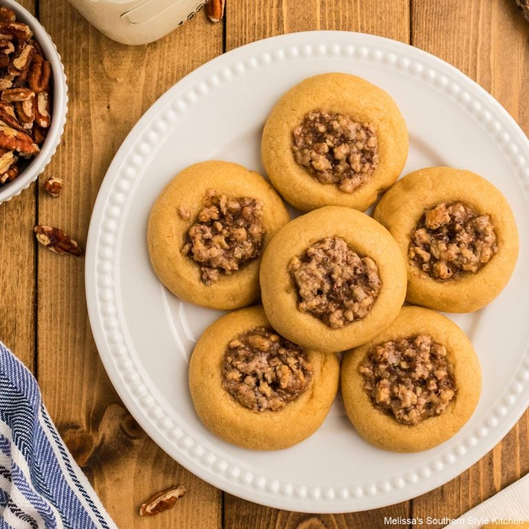 Pecan Pie Thumbprint Cookies