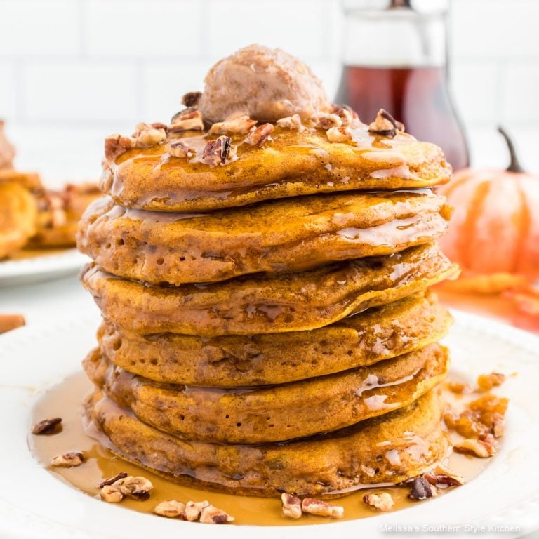 Pumpkin Pancakes with Maple Butter