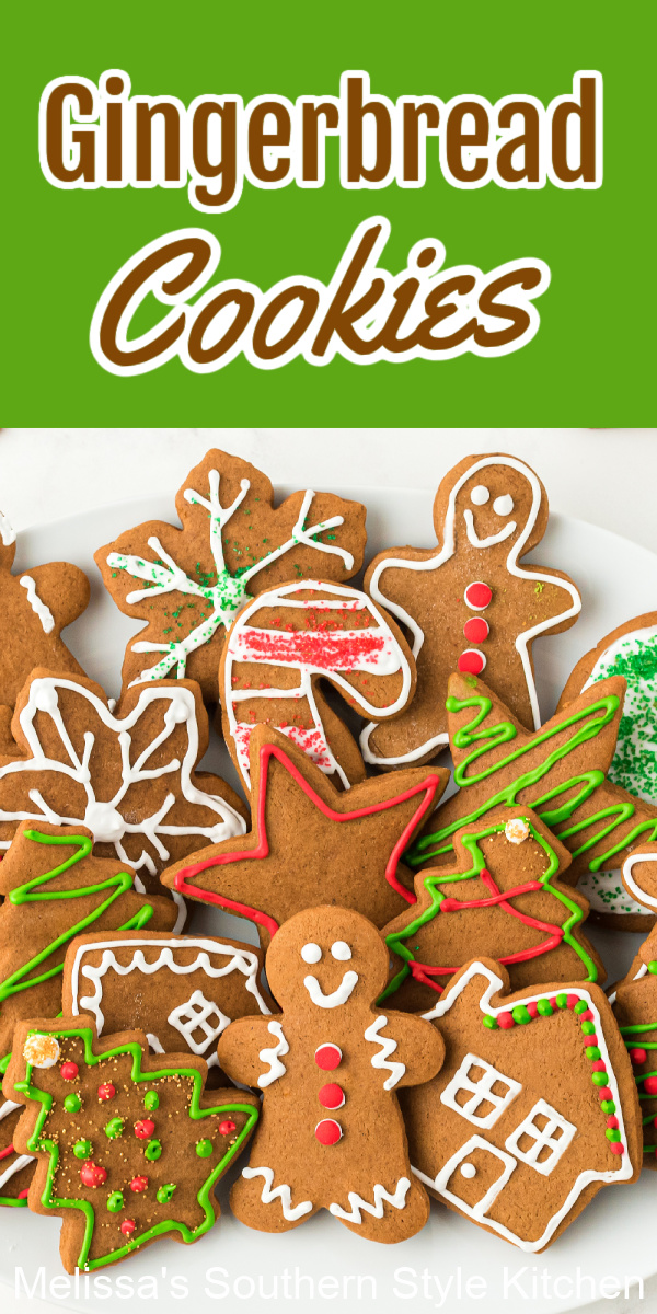 Make classic Gingerbread Cookies to share with family and friends for the holidays #gingerbreadcookies #classicgingerbreadcookies #cookierecipes #christmascookies #cookies #holidaybaking #gingerbreadmen #cookieswap