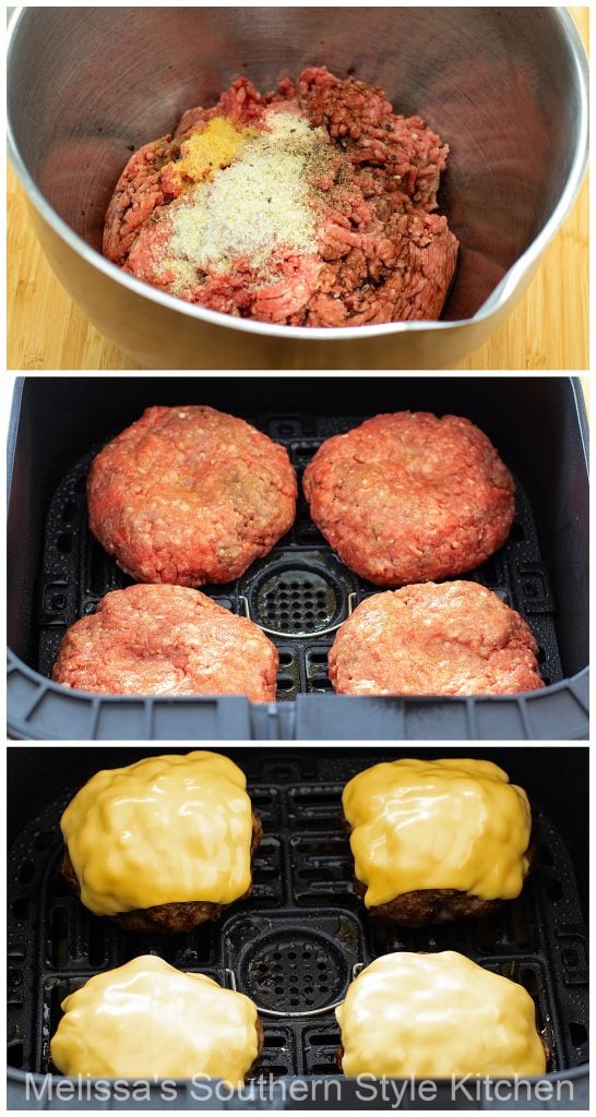 ingredients-to-make-air-fryer-hamburgers