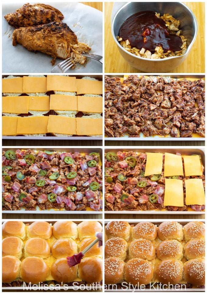 ingredients-to-make-barbecue-chicken-bacon-sliders