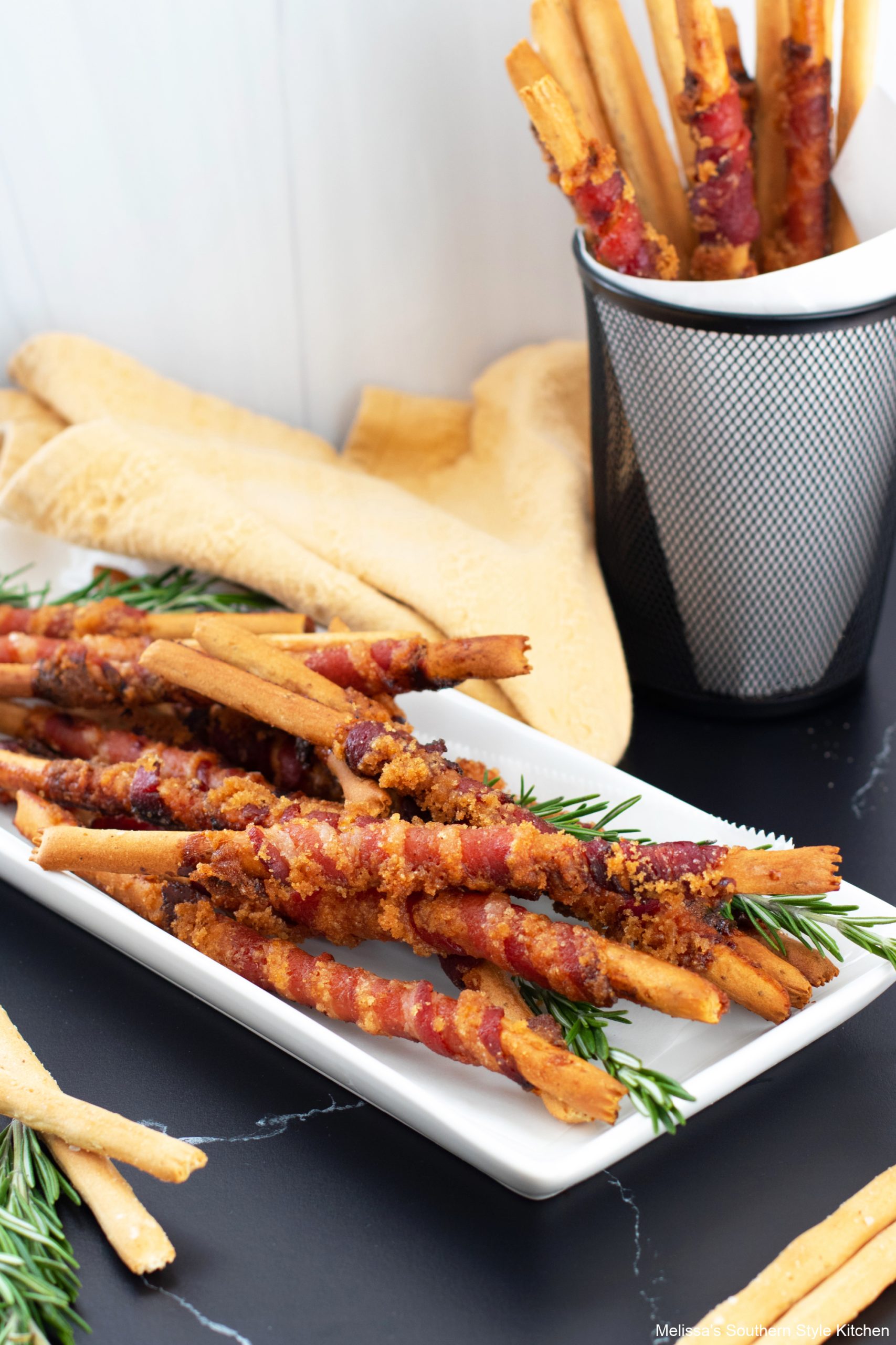 plated-candied-bacon-wrapped-breadsticks