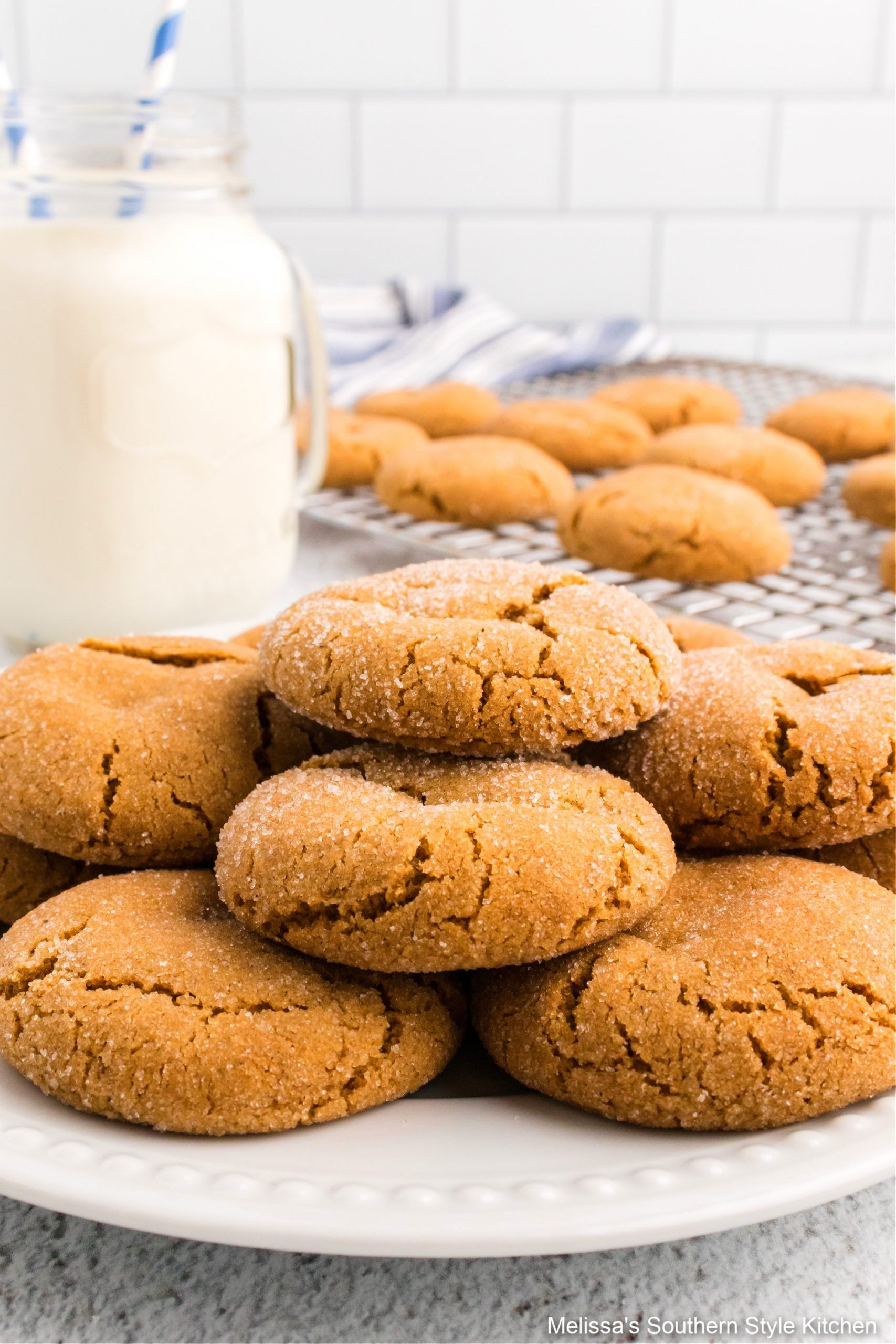 plated-soft-molasses-cookies