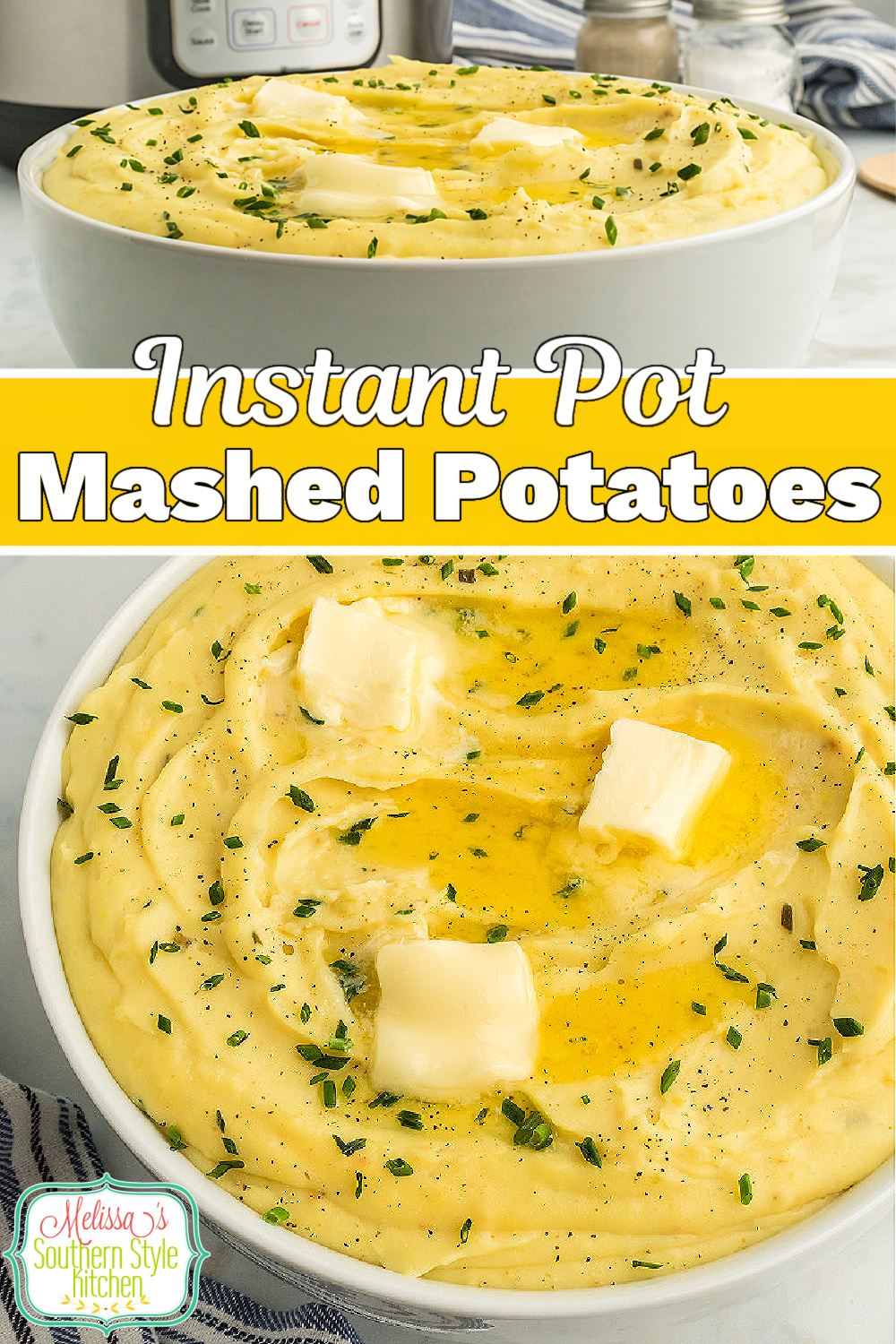 These creamy Instant Pot Mashed Potatoes are buttery and full flavored making them the perfect side dish option for any occasion #instantpotpotatoes #mashedpotatoes #potatorecipes #easymashedpotatoes #instantpotrecipes #thanksgivingrecipes #potatoes #bestmashedpotatorecipe