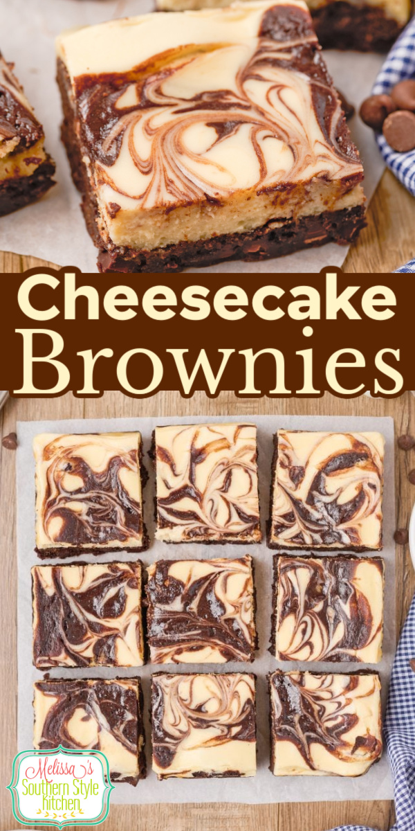 These Cheesecake Brownies from backyard barbecues, to casual parties and holiday gatherings #brownies #cheesecakebrownies #brownierecipes #cheesecake #browniecheesecake #cheesecakebrownies #chocolatedesserts