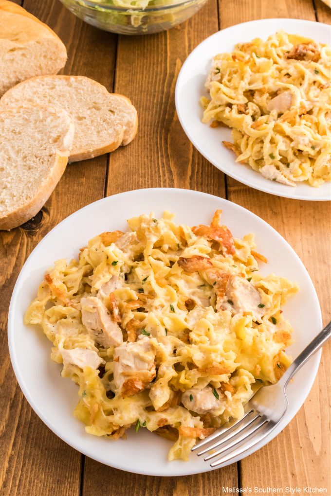 plated-chicken-noodle-casserole