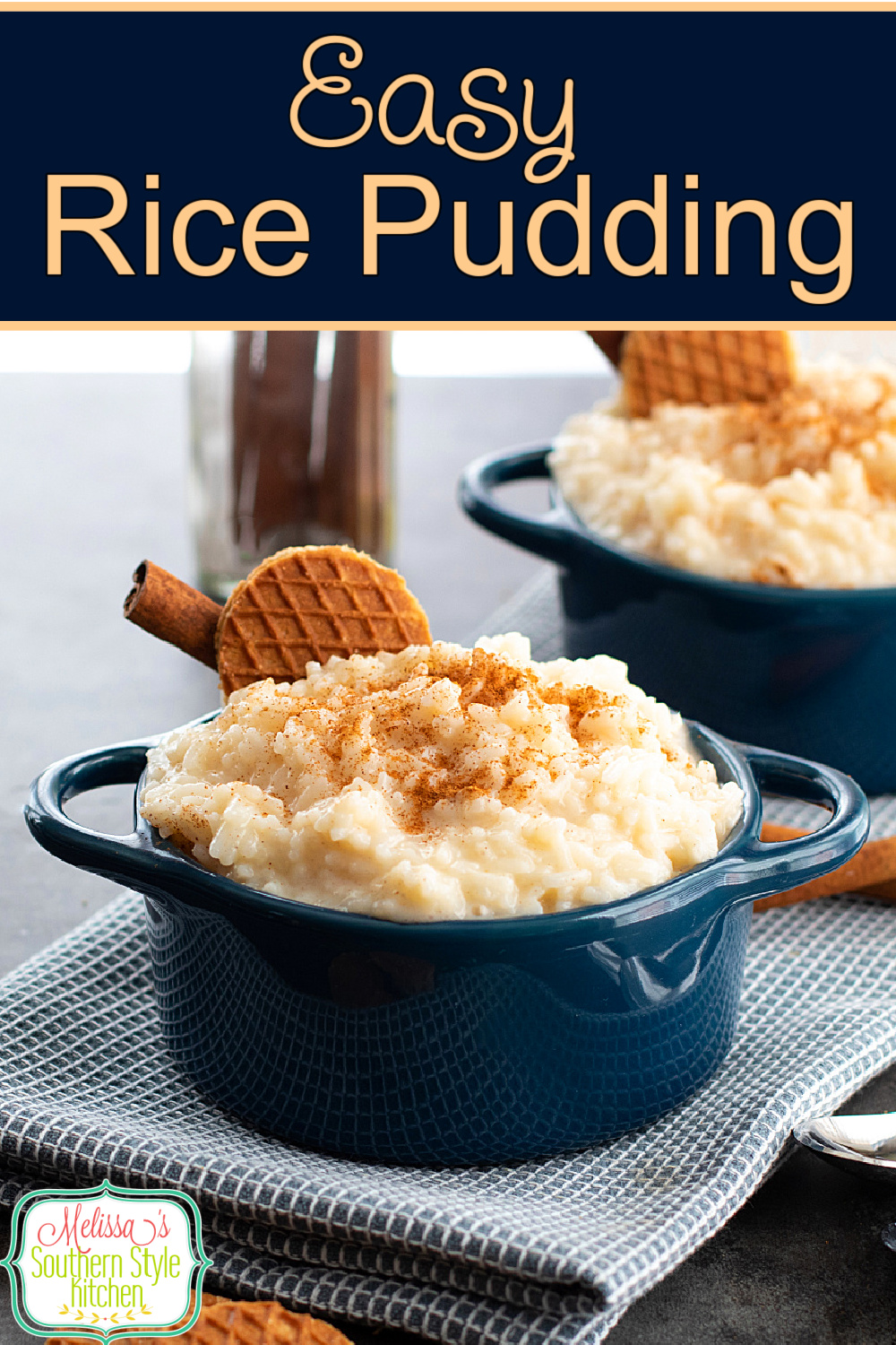 Make this Easy Rice Pudding with a surprise ingredient in no time flat! #ricepudding #easyricepudding #bestricepuddingrecipes #vanillaicecream #desserts #southernstylericepudding via @melissasssk