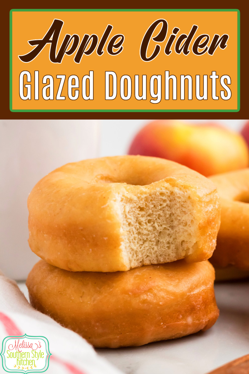 These fluffy Apple Cider Glazed Doughnuts coated in a sweet apple cider glaze are soft on the inside with a slightly crunchy exterior #appleciderdoughnuts #doughnutrecipes #appledonuts #donuts #donutrecipes #easydoughnuts #frieddoughuts via @melissasssk