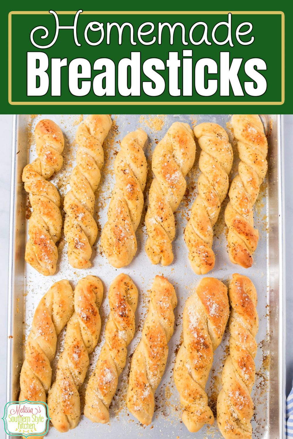 These buttery twisted Homemade Breadsticks are deliciously seasoned making them ideal for serving as an appetizer or a side dish #breadsticks #homemadebread #sourdoughbread #breadsticksrecipe #Italianbread #Italianbreadsticks #easybreadsticksrecipe via @melissasssk