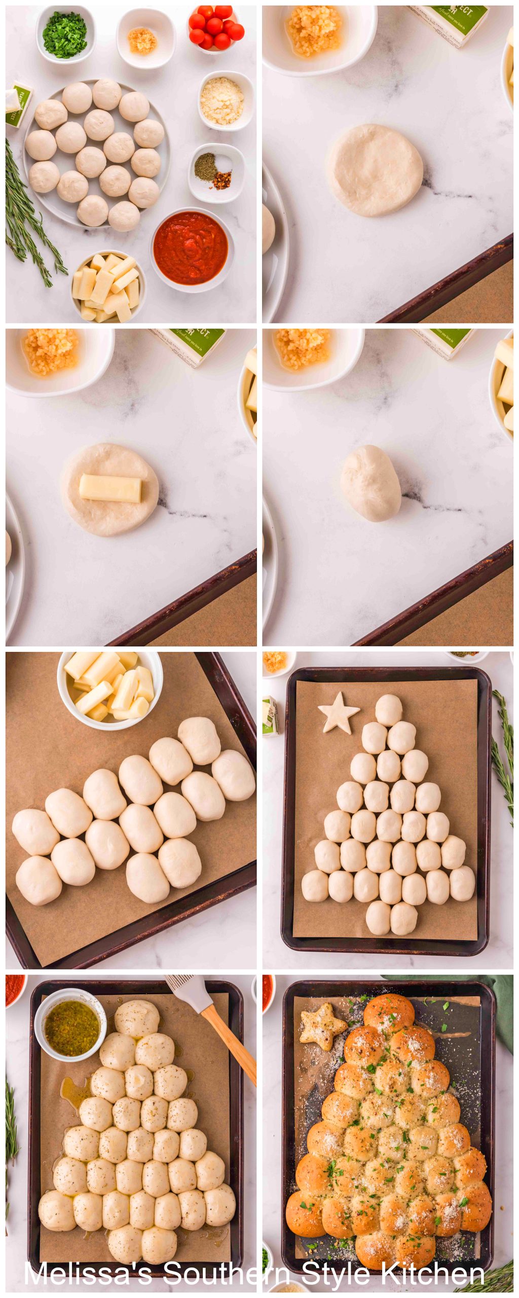 how-to-make-dinner-roll-Christmas-tree