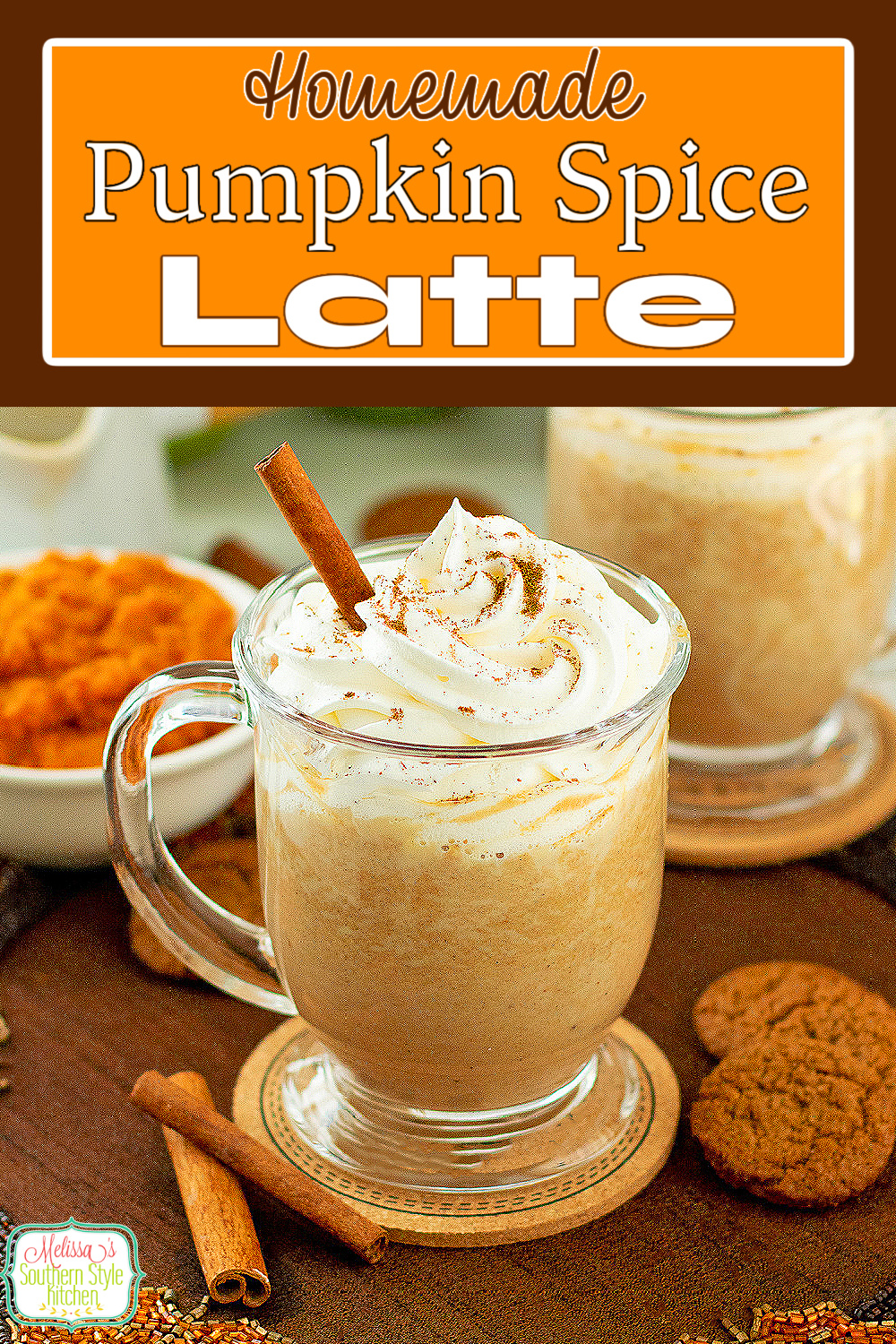 Skip the long line at the drive thru and make this delicious Pumpkin Spice Latte recipe just the way you like it at home #pumpkinlatte #pumpkinspice #pumpkinspicerecipe #pumpkinspicelatte #latterecipe #lattes #starbuckslattes #copycatpumpkinspicelattee via @melissasssk