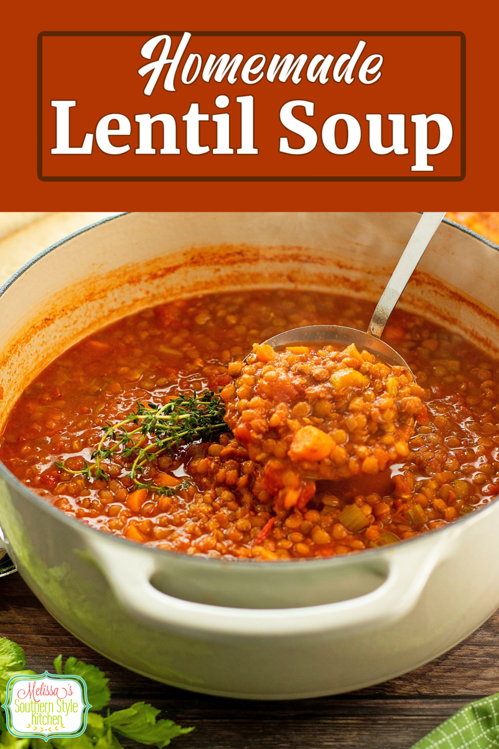 This Lentil Soup recipe is a filling dish that won't break the bank. Serve it with a side of crusty bread for dipping in the flavorful broth #lentils #lentilsoup #easysouprecipes #lentilrecipes #brownlentils #soup #souprecipes #lentilsouprecipe #brownlentilrecipes via @melissasssk