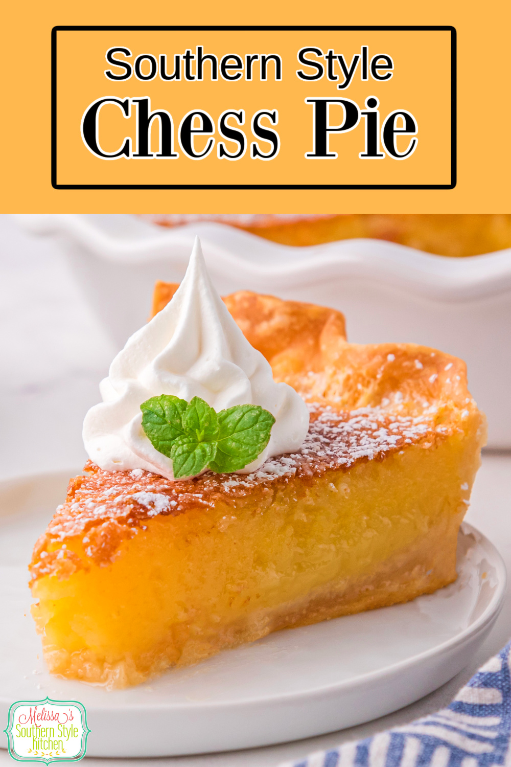 This Southern Chess Pie recipe is made with pantry staples turning ordinary ingredients into an extraordinary dessert. #chesspie #chesspierecipe #southernchesspie #easypierecipes #pie #easypierecipes