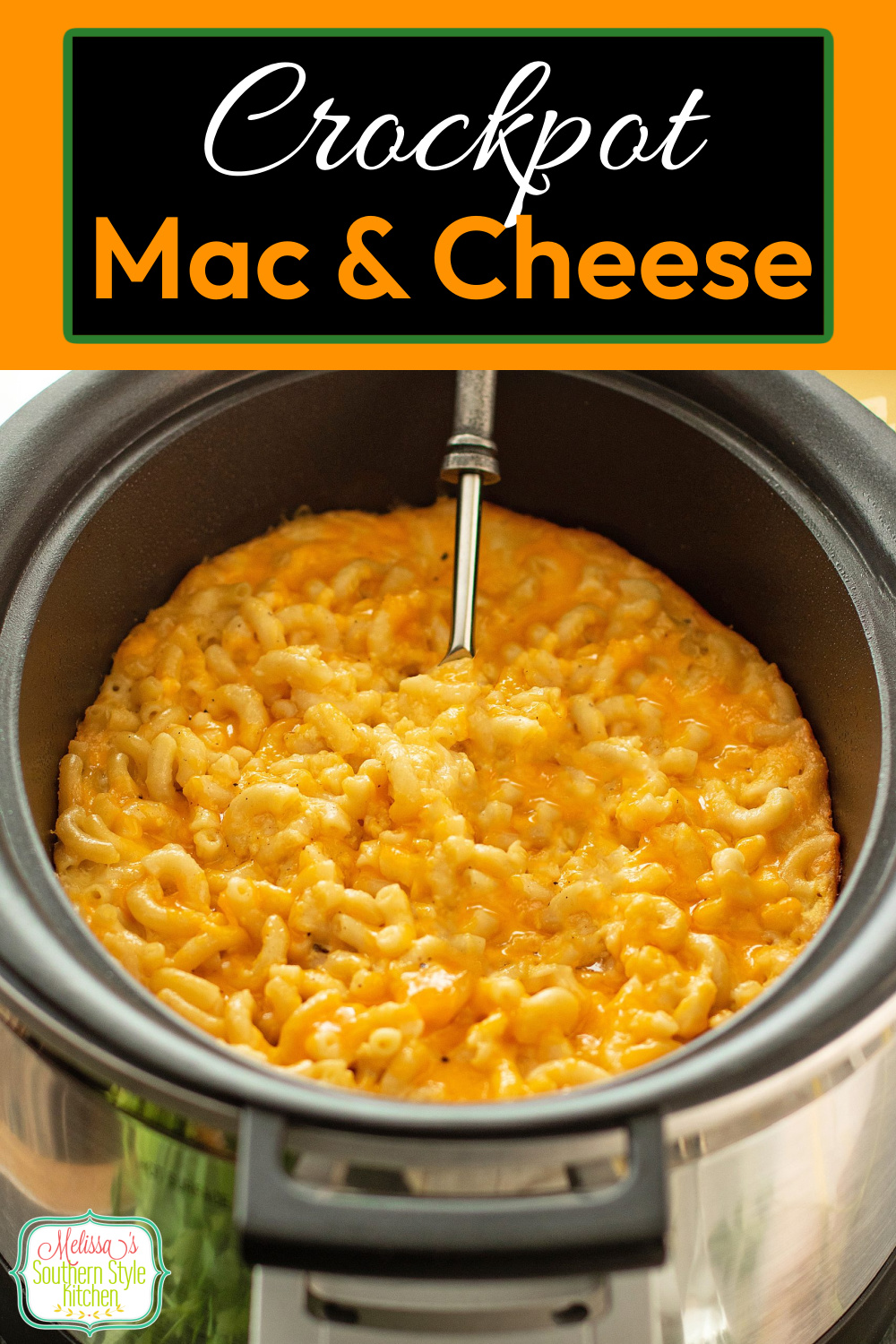 This easy Crockpot Mac and Cheese recipe features a quick sauce that's combined with elbow macaroni and a generous helping of cheddar cheese #crockpotrecipes #crockpotmacandcheese #easymacandcheese #cheesymacaroni #macaroniandcheeserecipe #slowcookermacandcheese #bestmacandcheeserecipe