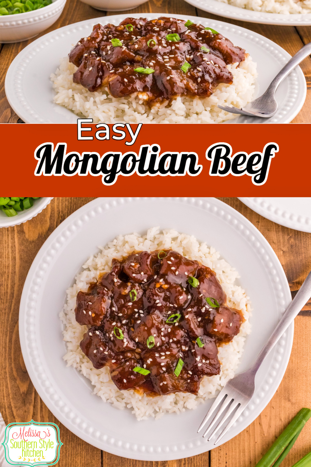 This Mongolian Beef recipe is tender and packed with Asian inspired flavors. #mongolianbeef #mongolianrecipes #takout #easybeefrecipes #steakrecipes #Asianrecipes #easysteakrecipes