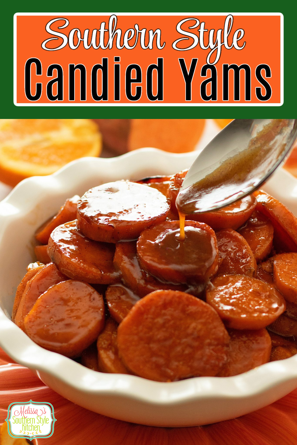 These brown sugar glazed Candied Yams are a holiday side dish staple. They're tender and caramelized ideal for serving with turkey or ham #candiedyams #southernyams #howtomakeyams #candiedsweetpotatoes #sweetpotatorecipes #yams #cookedyams via @melissasssk