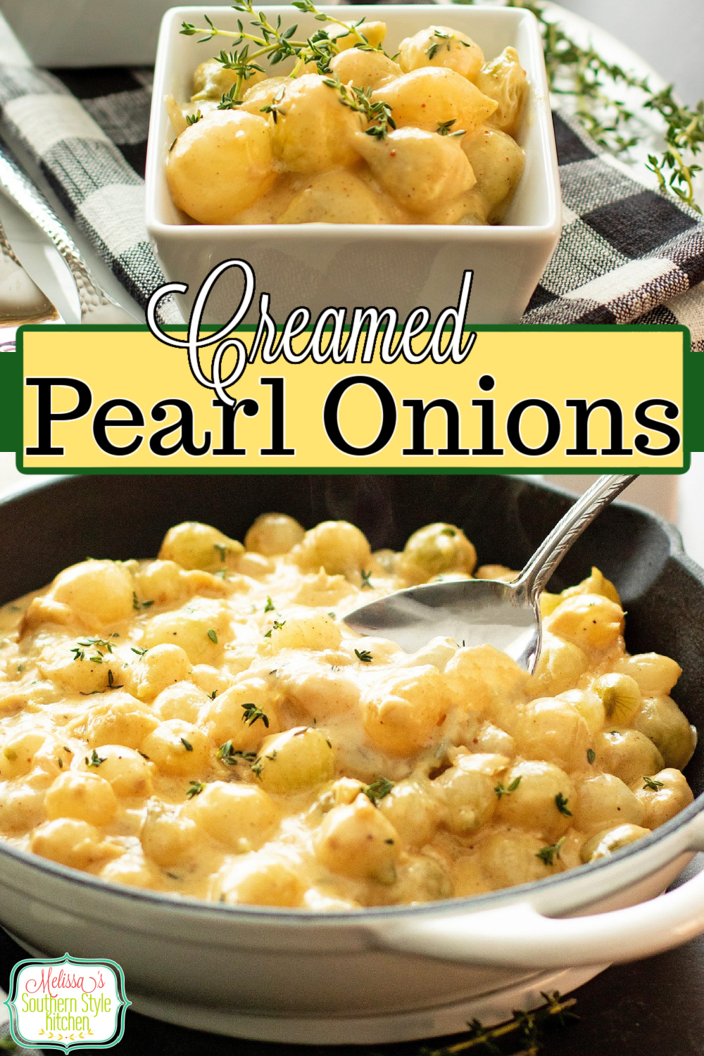 This Creamed Onions Recipe is an exceptional side dish for special occasions pairing beautifully with prime rib, pork, steak and chicken #creamedonions #onionrecipes #pearlonions #easycreamedonions #holidayrecipe #easyonionrecipes via @melissasssk
