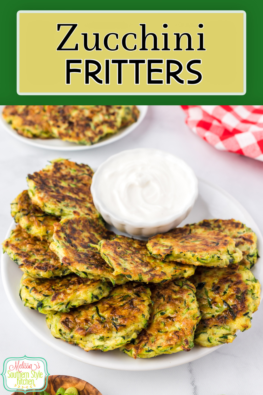 These crispy Zucchini Fritters can be served as an appetizer or a side dish with Southern comeback sauce or Ranch dressing for dipping. #zucchini #zucchinirecipes #zucchinifritters #easyzucchinifritters #southernzucchinirecipes via @melissasssk