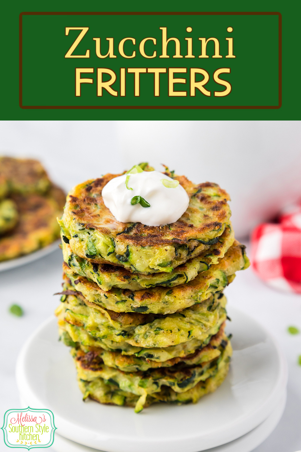 These crispy Zucchini Fritters can be served as an appetizer or a side dish with Southern comeback sauce or Ranch dressing for dipping. #zucchini #zucchinirecipes #zucchinifritters #easyzucchinifritters #southernzucchinirecipes