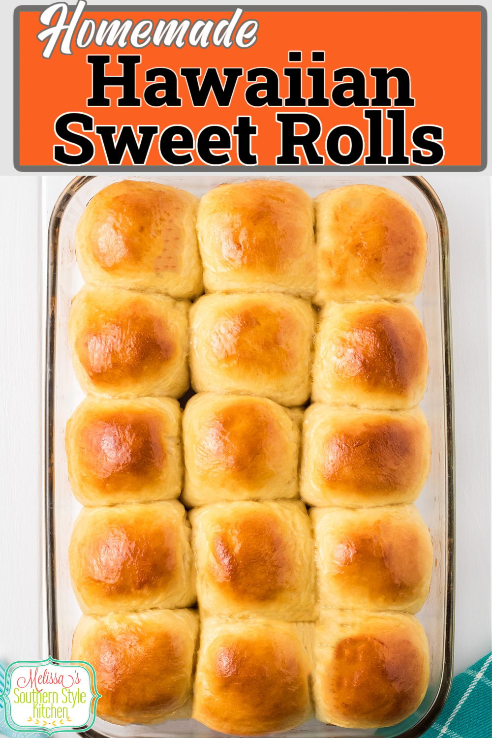 These Homemade Hawaiian Sweet Rolls are sweet and buttery making them a delicious choice for serving at any meal #hawaiiansweetrolls #copycatHawaiiansrolls #homemaderolls #rollsrecipe #easyrolls #dinnerrolls via @melissasssk