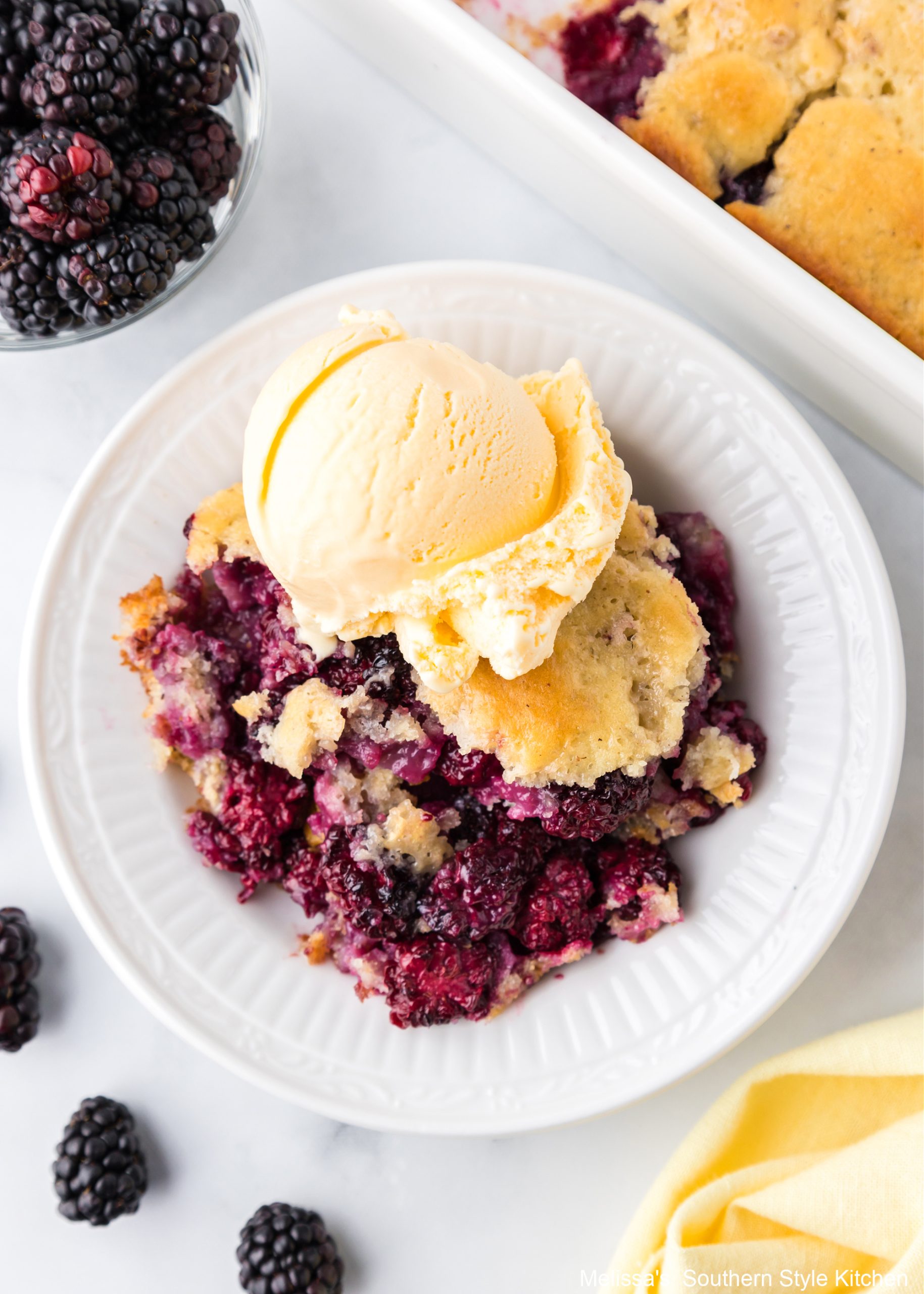 Quick & Delicious Blueberry Dump Cake • Love From The Oven