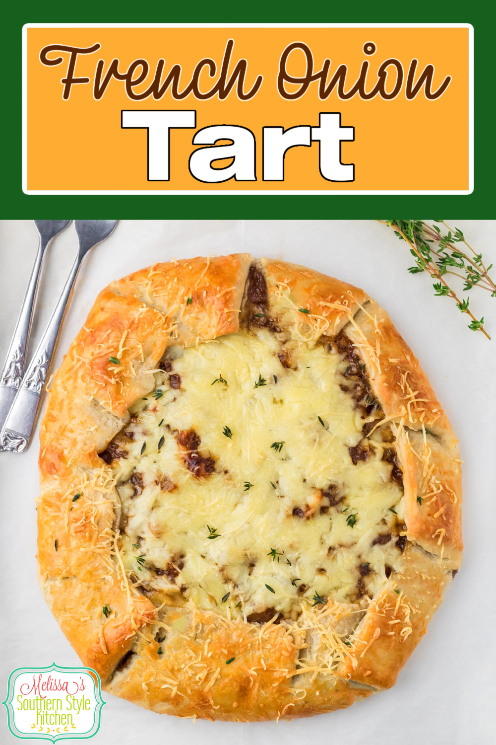 This rich and flavorful caramelized French Onion Tart recipe can be served as an appetizer, side dish or an entree #frenchonion #tarts #tartrecipes #frenchoniontart #easytartrecipes #frenchonionsoup #onions via @melissasssk