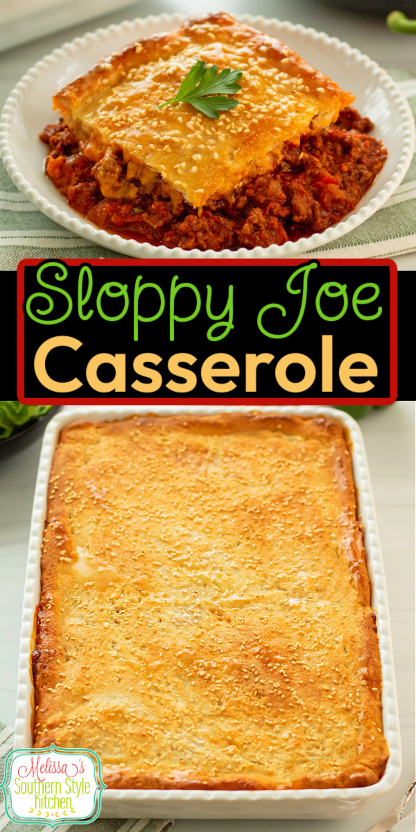 This easy Sloppy Joe Casserole recipe is a mouthwatering way to enjoy downhome flavors in a family style meal #sloppyjoes #casseroles #casserolerecipes #easygroundbeefrecipes #sloppyjoecasserole #easycasseroles #sloppyjoerecipe via @melissasssk
