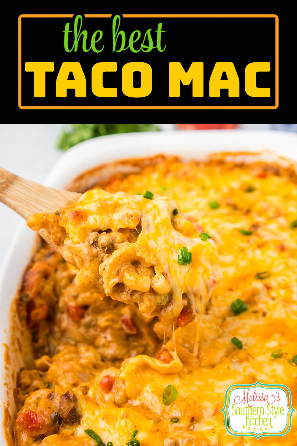 Treat the family to kicked up Taco Mac for supper #macaroni #macaroniandcheese #tacos #tacomac #tacorecipes #macandcheese #southernmacaroniandcheese #tacobeef #macaronicasserole