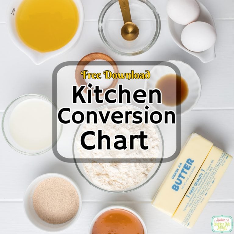 FREE Printable Kitchen Conversion Chart