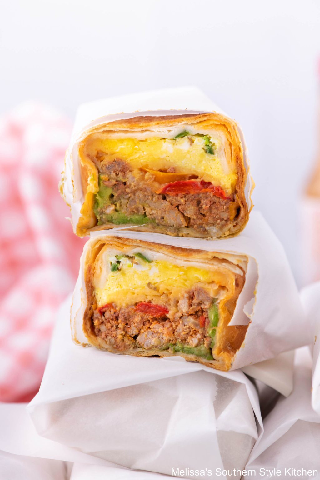 Freezer Breakfast Burritos - melissassouthernstylekitchen.com