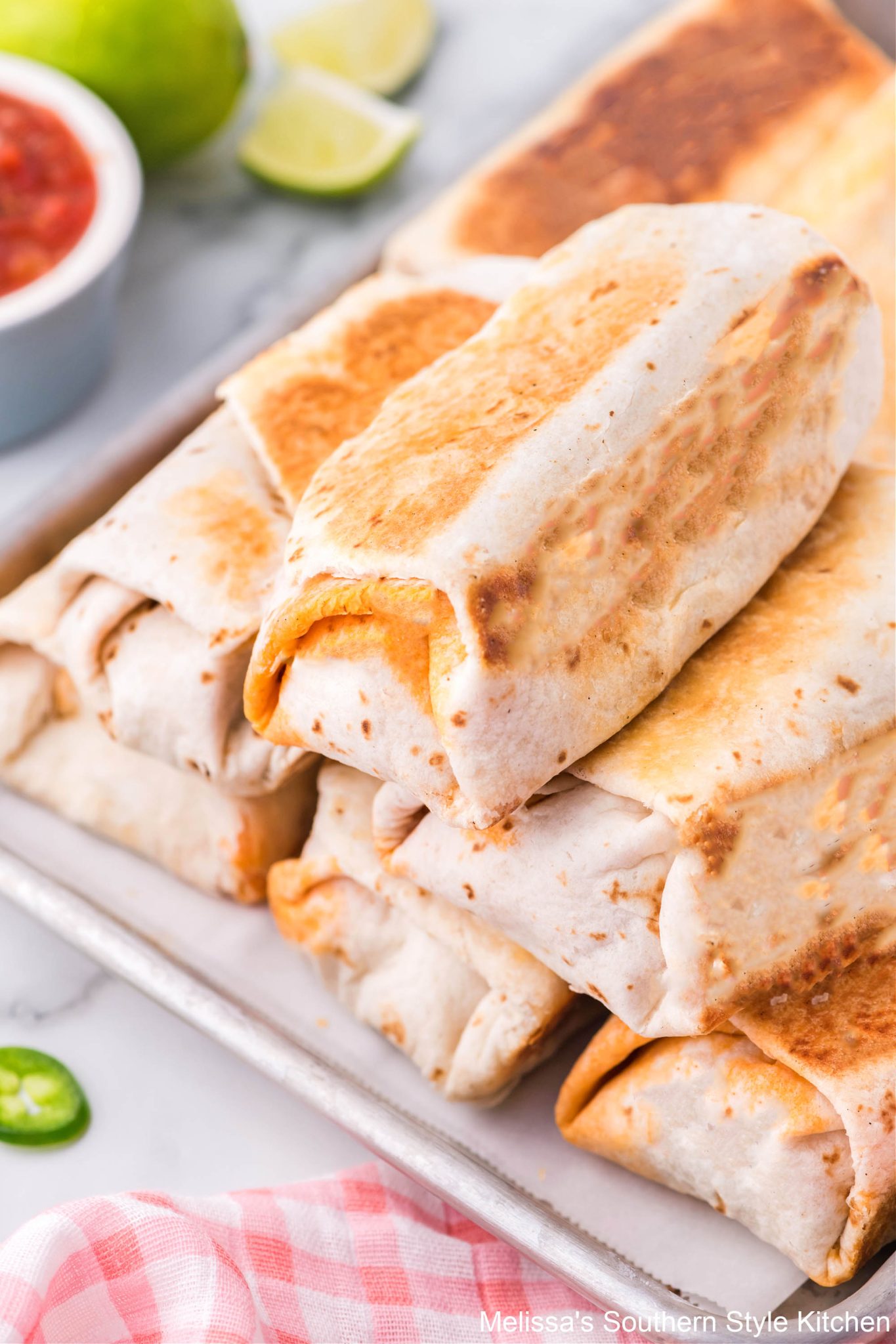 Freezer Breakfast Burritos - melissassouthernstylekitchen.com